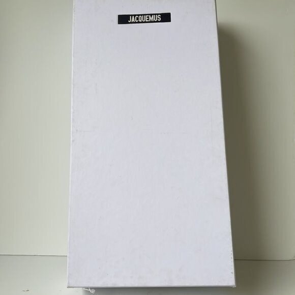 Jacquemus Les Bottes Sabots Hautes Over-the-Knee Boots White Leather Clog Heel U - Picture 7 of 14